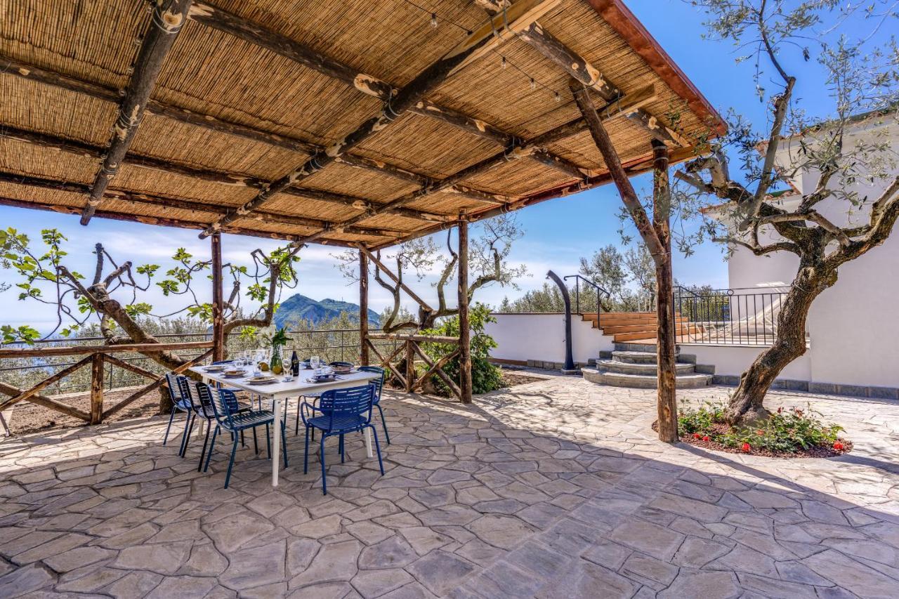 Villa Rusinella Minimalist Retreat With Sea Views Massa Lubrense Exterior photo