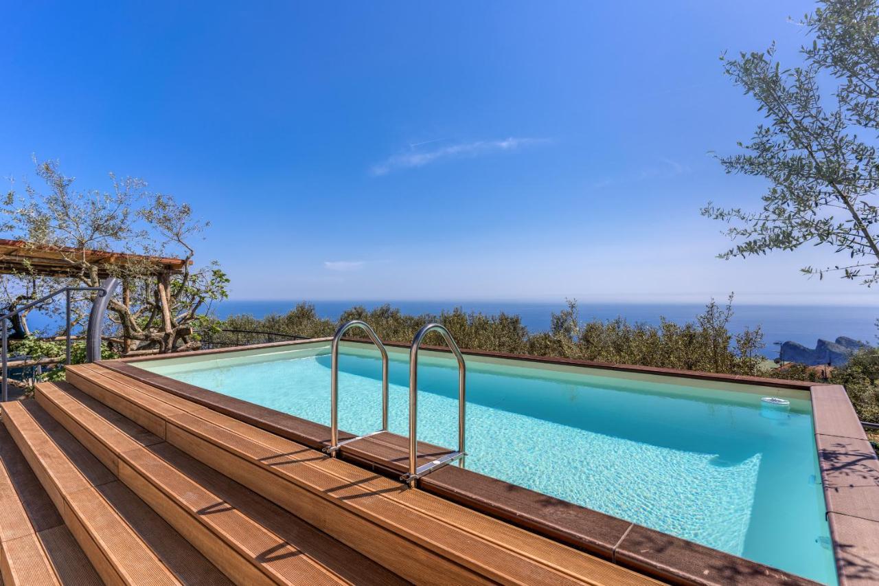 Villa Rusinella Minimalist Retreat With Sea Views Massa Lubrense Exterior photo